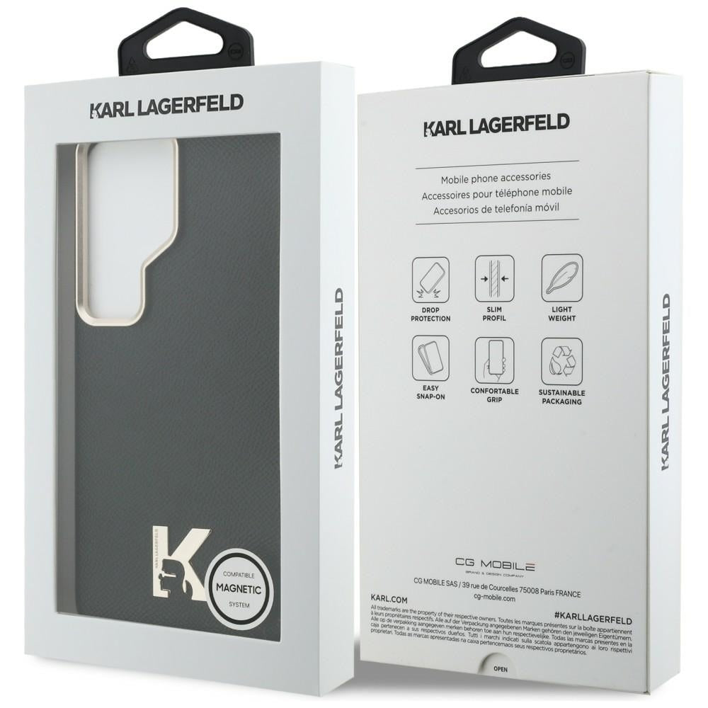 Husa MagSafe pentru Samsung Galaxy S26 Ultra S948, Karl Lagerfeld, Karl Head Logo, Neagra