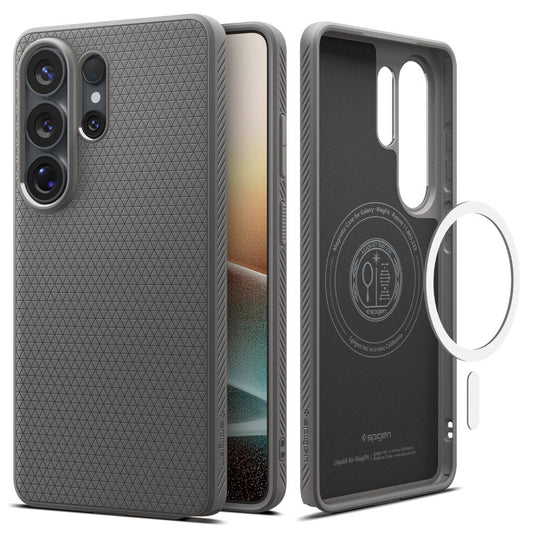 Husa MagSafe pentru Samsung Galaxy S26 Ultra S948, Spigen, Liquid Air, Gri ACS10675