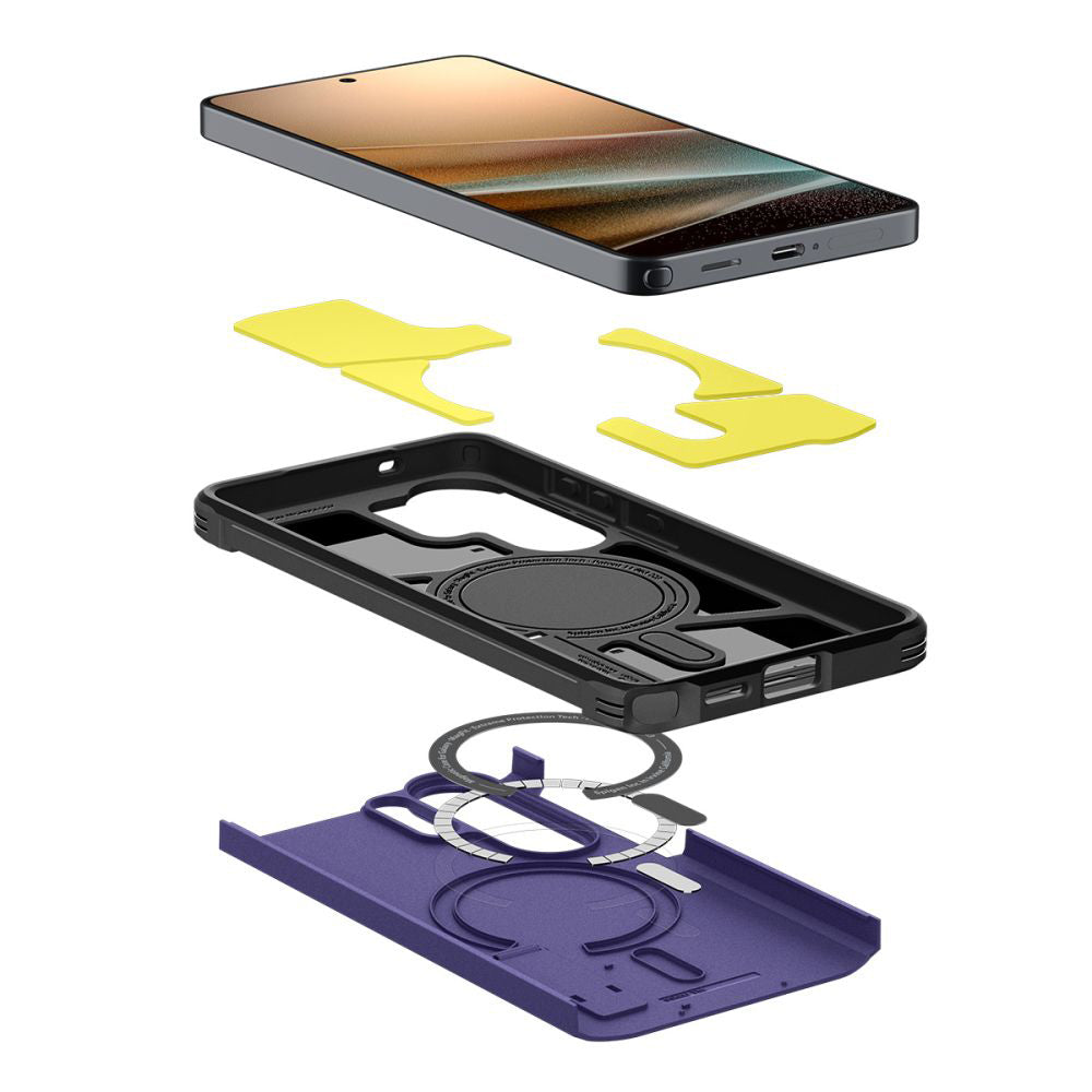 Husa MagSafe pentru Samsung Galaxy S26 Ultra S948, Spigen, Tough Armor, Mov ACS11209