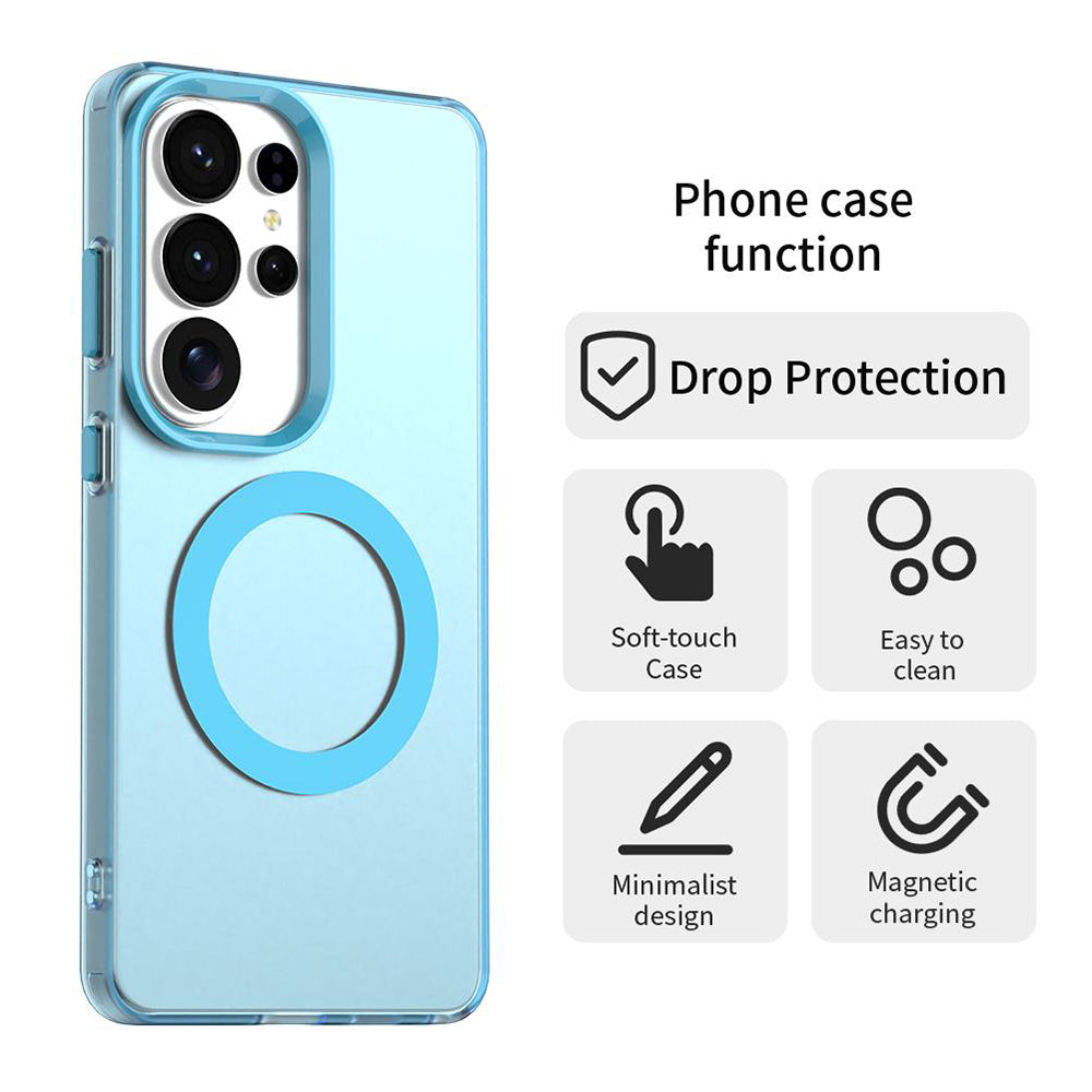 Husa MagSafe pentru Samsung Galaxy S26 Ultra S948, Techsuit, CandyCase, Albastra