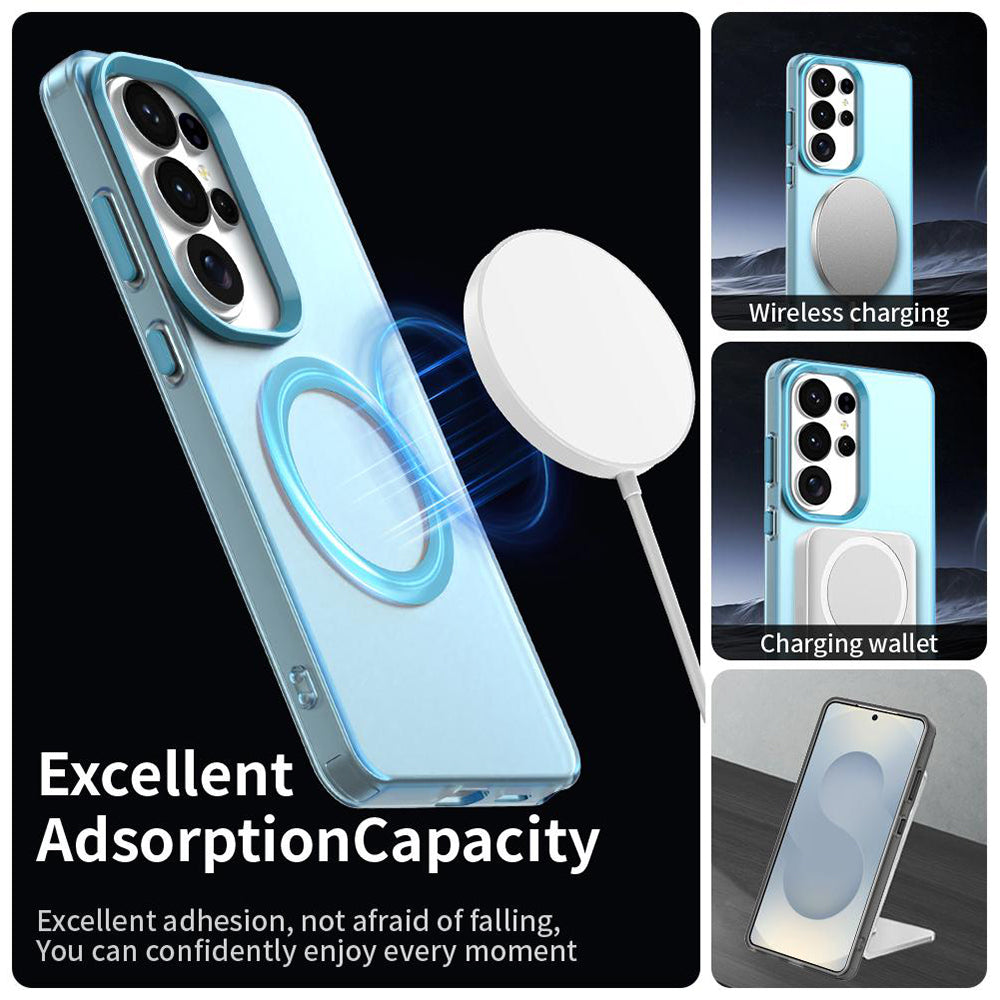 Husa MagSafe pentru Samsung Galaxy S26 Ultra S948, Techsuit, CandyCase, Albastra