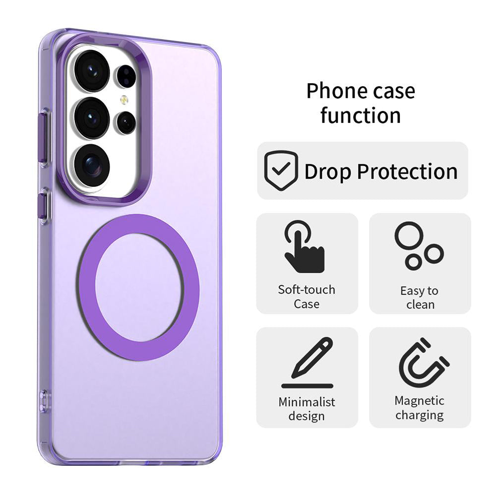 Husa MagSafe pentru Samsung Galaxy S26 Ultra S948, Techsuit, CandyCase, Mov