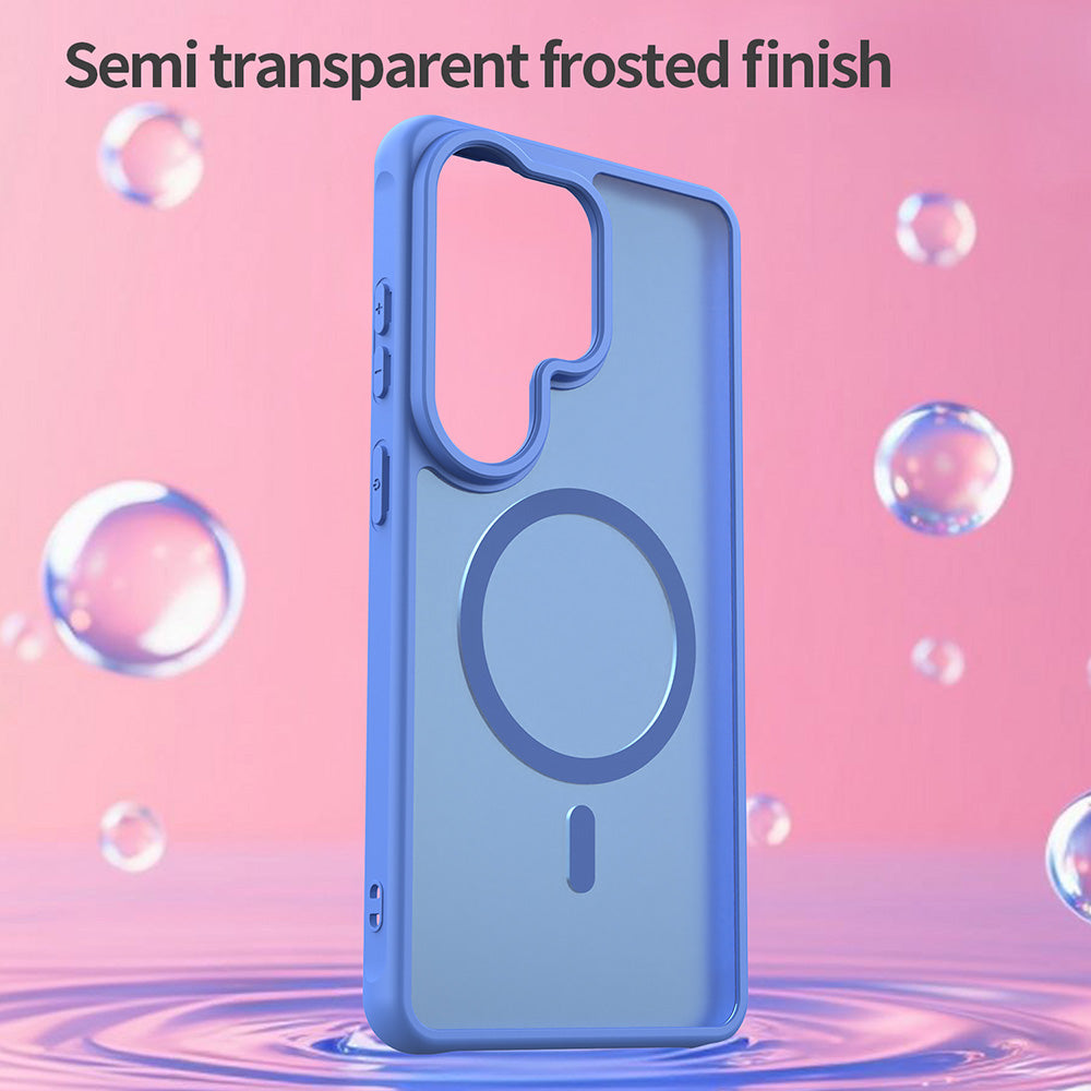 Husa MagSafe pentru Samsung Galaxy S26 Ultra S948, Techsuit, HaloFrost II, Albastra