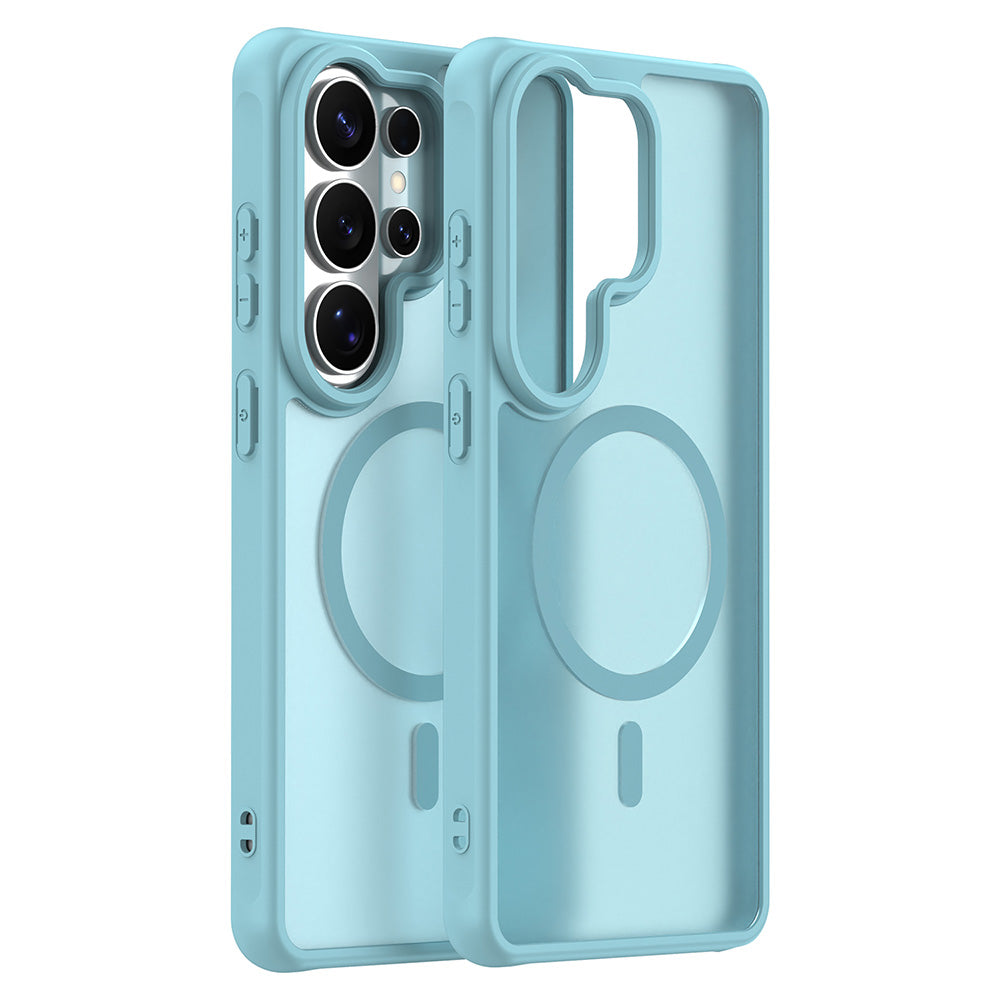 Husa MagSafe pentru Samsung Galaxy S26 Ultra S948, Techsuit, HaloFrost II, Verde Deschis