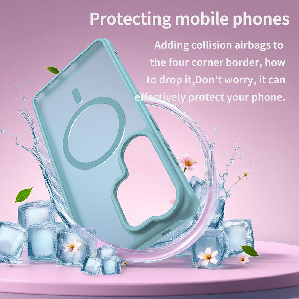 Husa MagSafe pentru Samsung Galaxy S26 Ultra S948, Techsuit, HaloFrost II, Verde Deschis