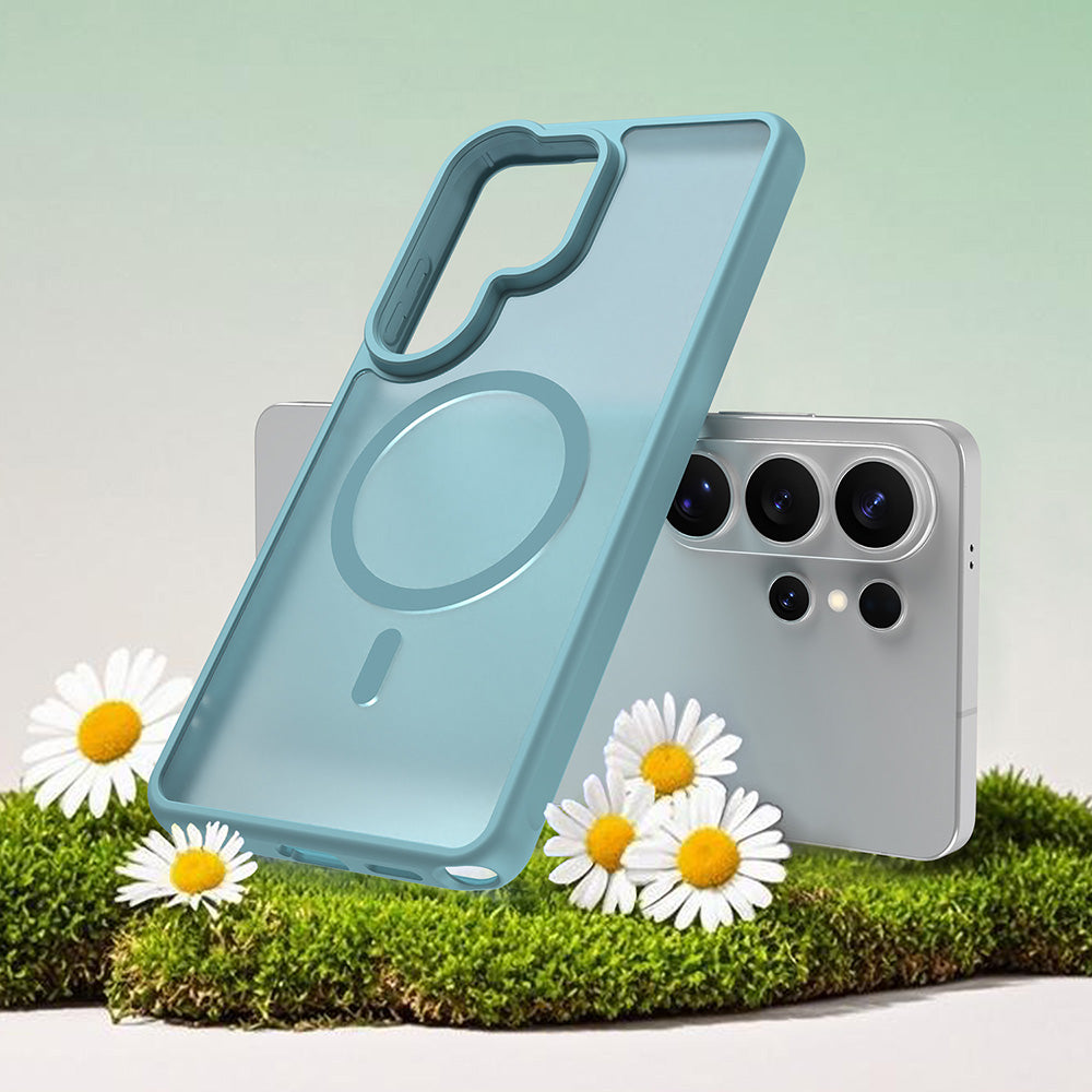 Husa MagSafe pentru Samsung Galaxy S26 Ultra S948, Techsuit, HaloFrost II, Verde Deschis