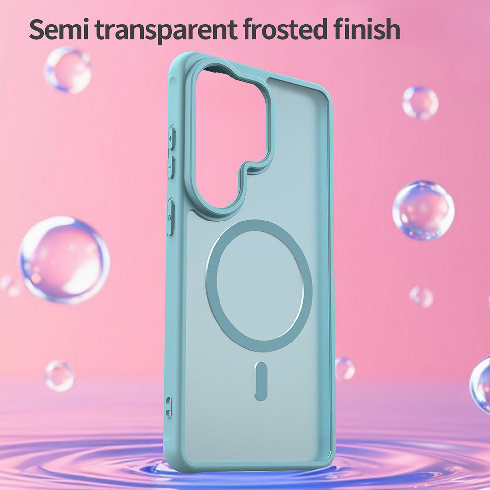 Husa MagSafe pentru Samsung Galaxy S26 Ultra S948, Techsuit, HaloFrost II, Verde Deschis