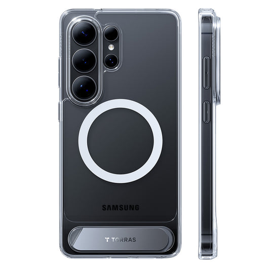 Husa MagSafe pentru Samsung Galaxy S26 Ultra, Torras, Pstand, Transparenta