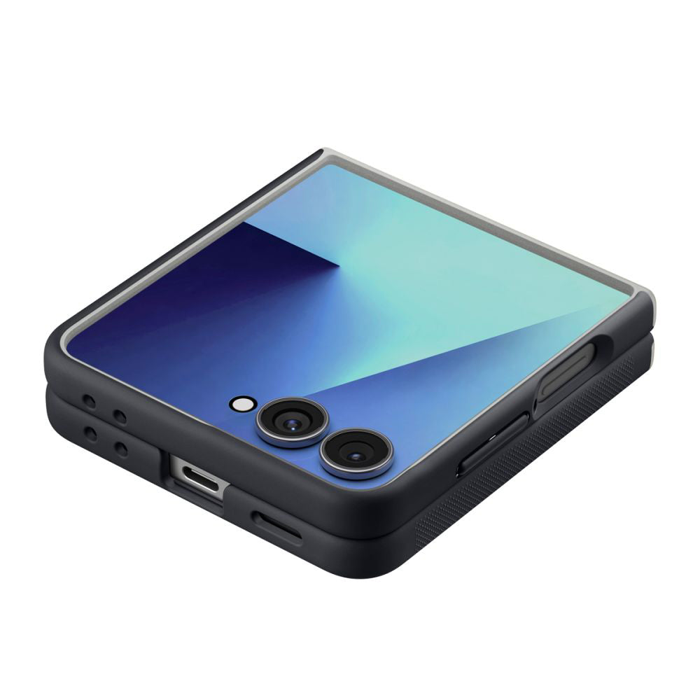 Husa MagSafe pentru Samsung Galaxy Z Flip7 F766, Spigen, Caseology Nano Pop, Neagra ACS11158