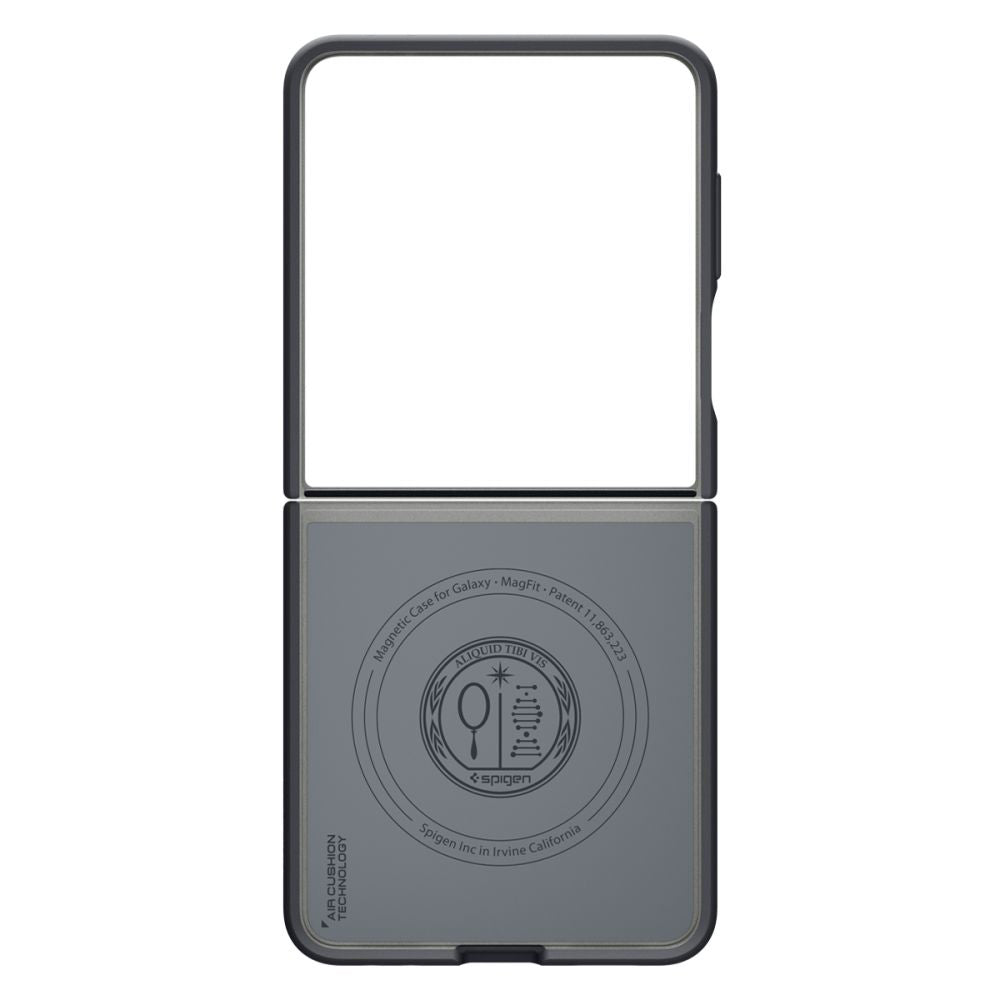 Husa MagSafe pentru Samsung Galaxy Z Flip7 F766, Spigen, Caseology Nano Pop, Neagra ACS11158