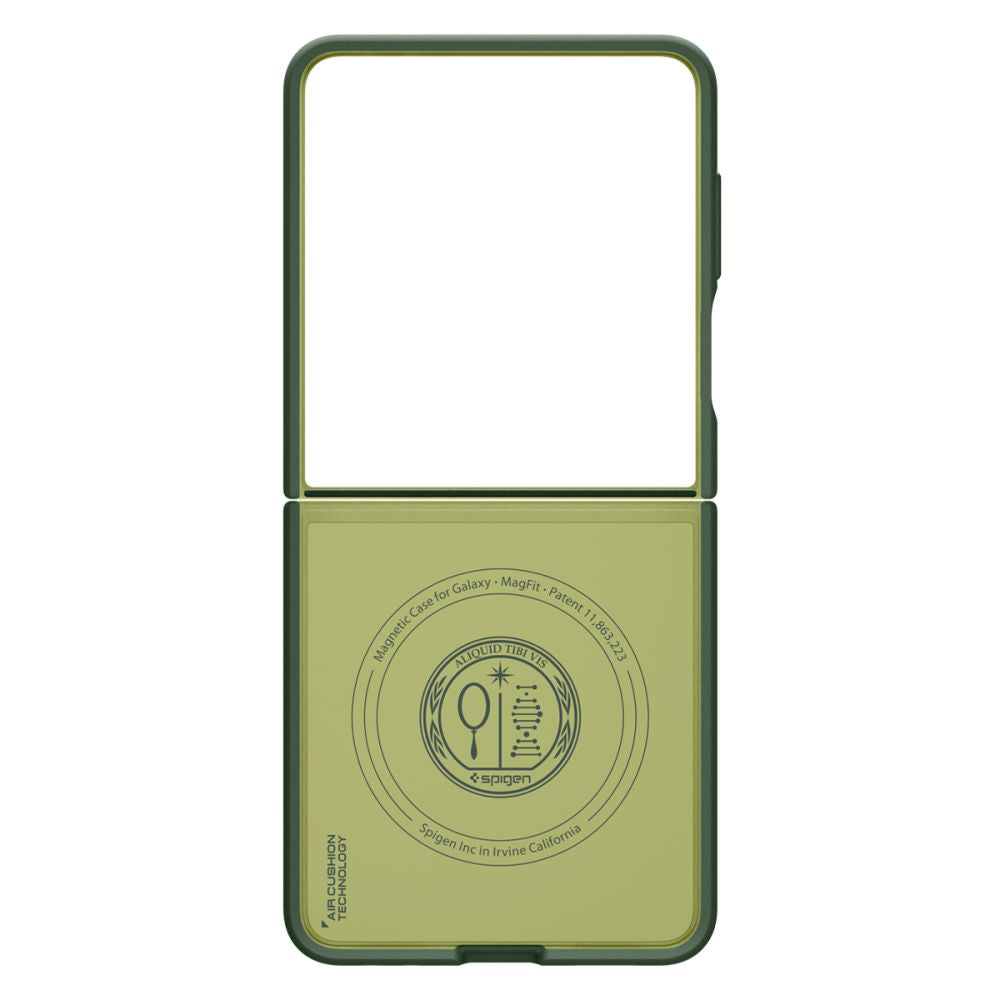 Husa MagSafe pentru Samsung Galaxy Z Flip7 F766, Spigen, Caseology Nano Pop, Verde ACS11159