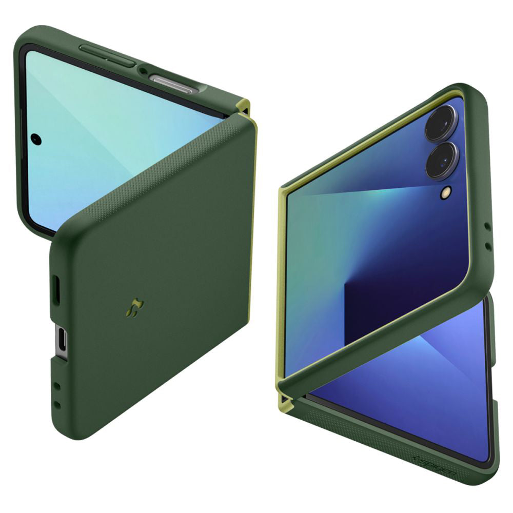 Husa MagSafe pentru Samsung Galaxy Z Flip7 F766, Spigen, Caseology Nano Pop, Verde ACS11159