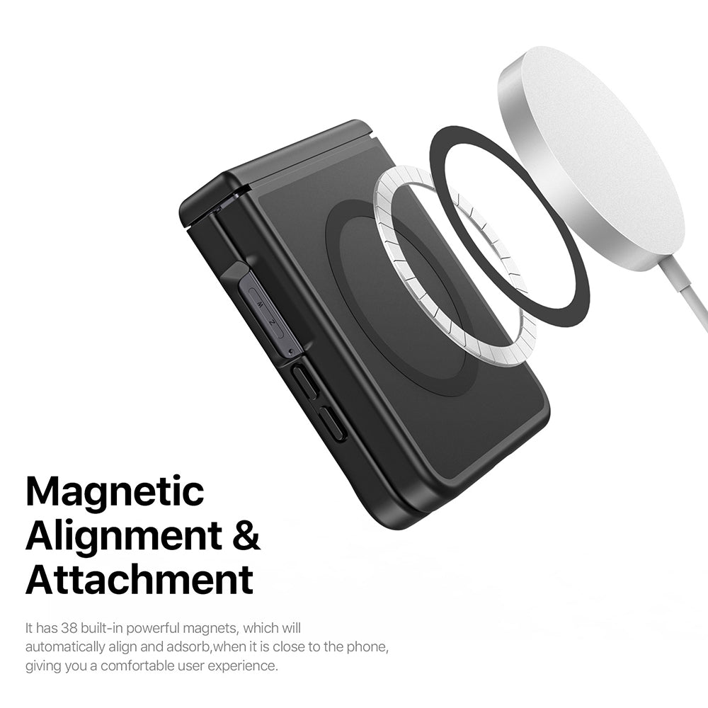 Husa MagSafe pentru Samsung Galaxy Z Flip8 F776, DUX DUCIS, Yind, Roz Deschis
