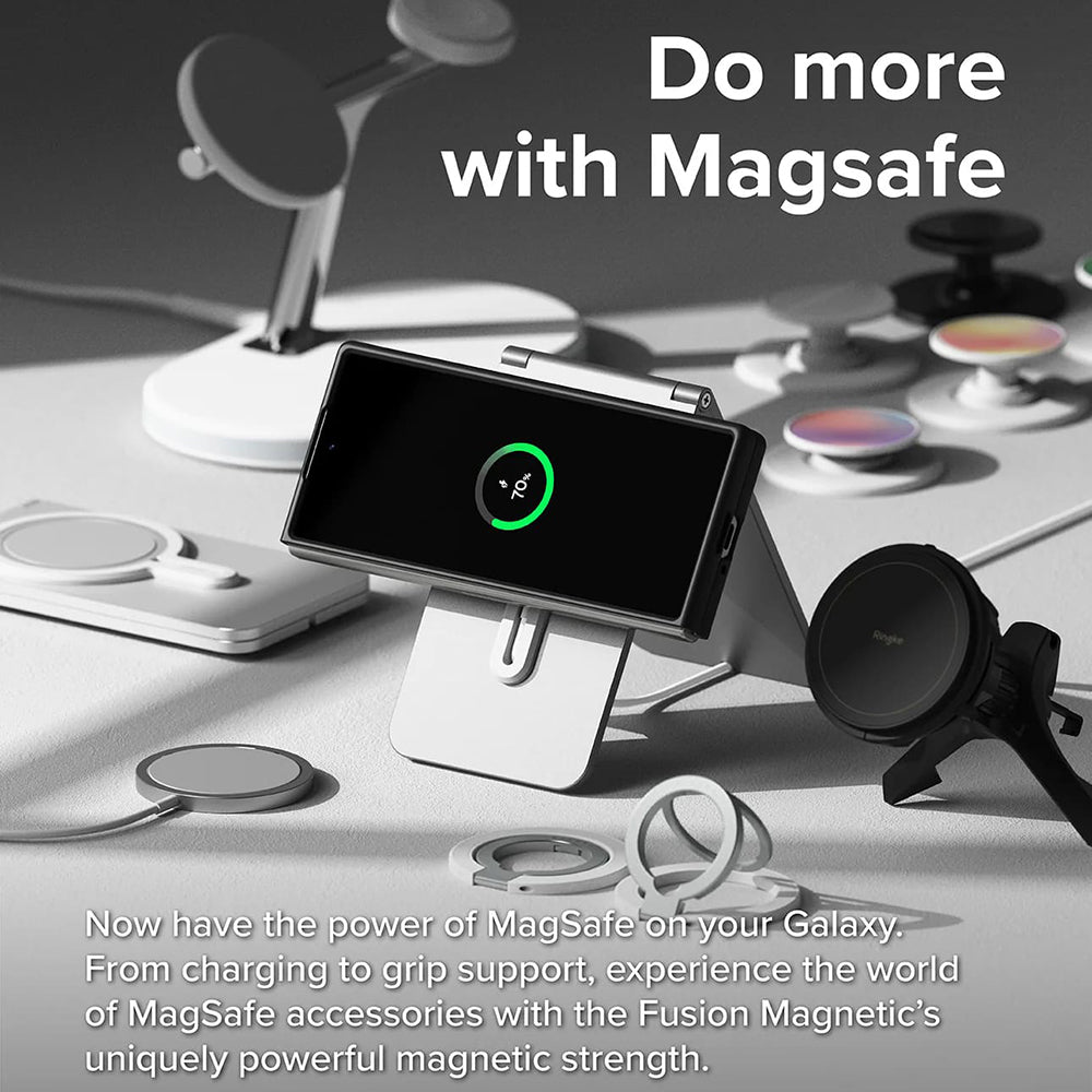 Husa MagSafe pentru Samsung Galaxy Z Fold6 F956, Ringke, Slim, Neagra