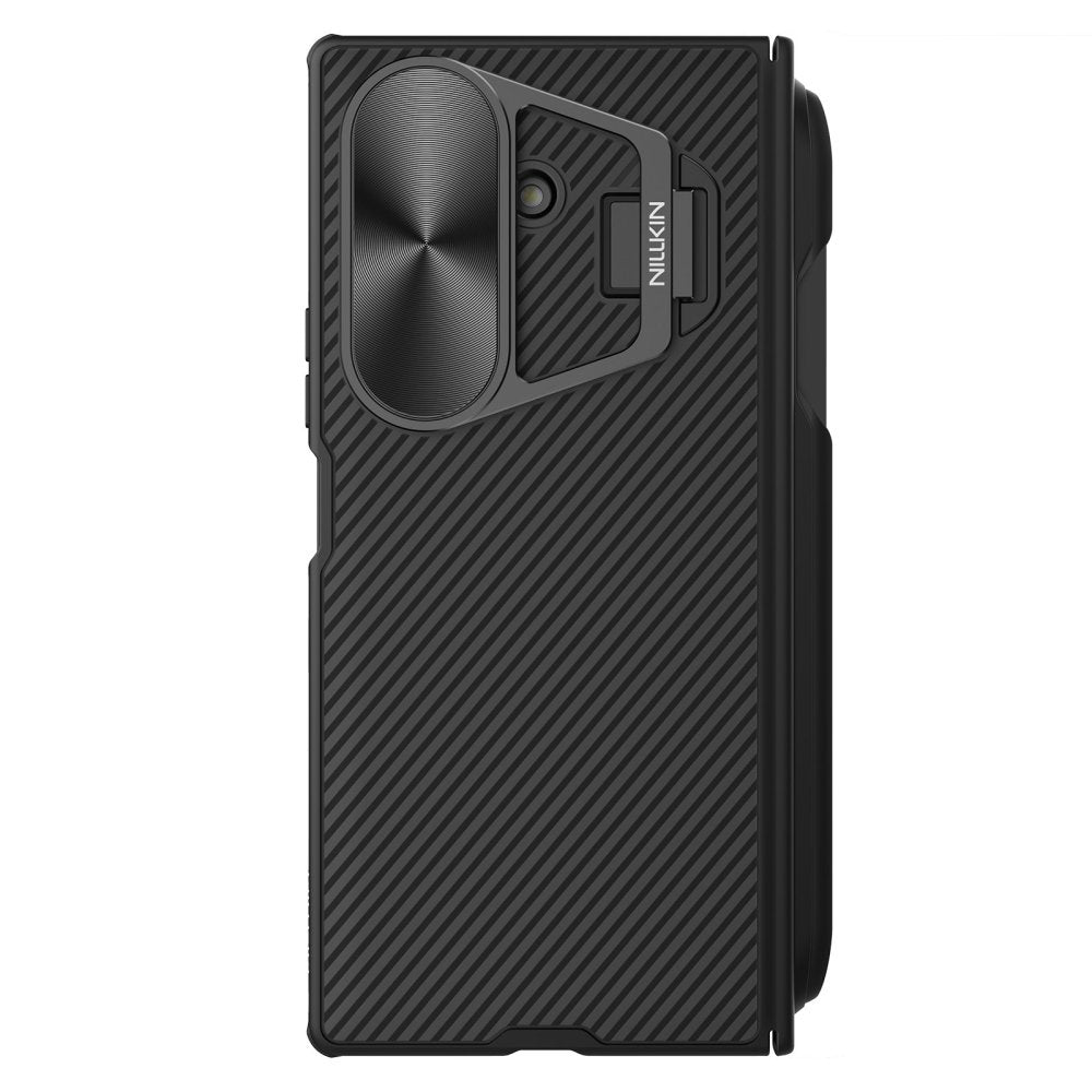 Husa MagSafe pentru Samsung Galaxy Z Fold7 F966, Nillkin, CamShield Prop with Metal Lens Cover and S-Pen Holder, Neagra