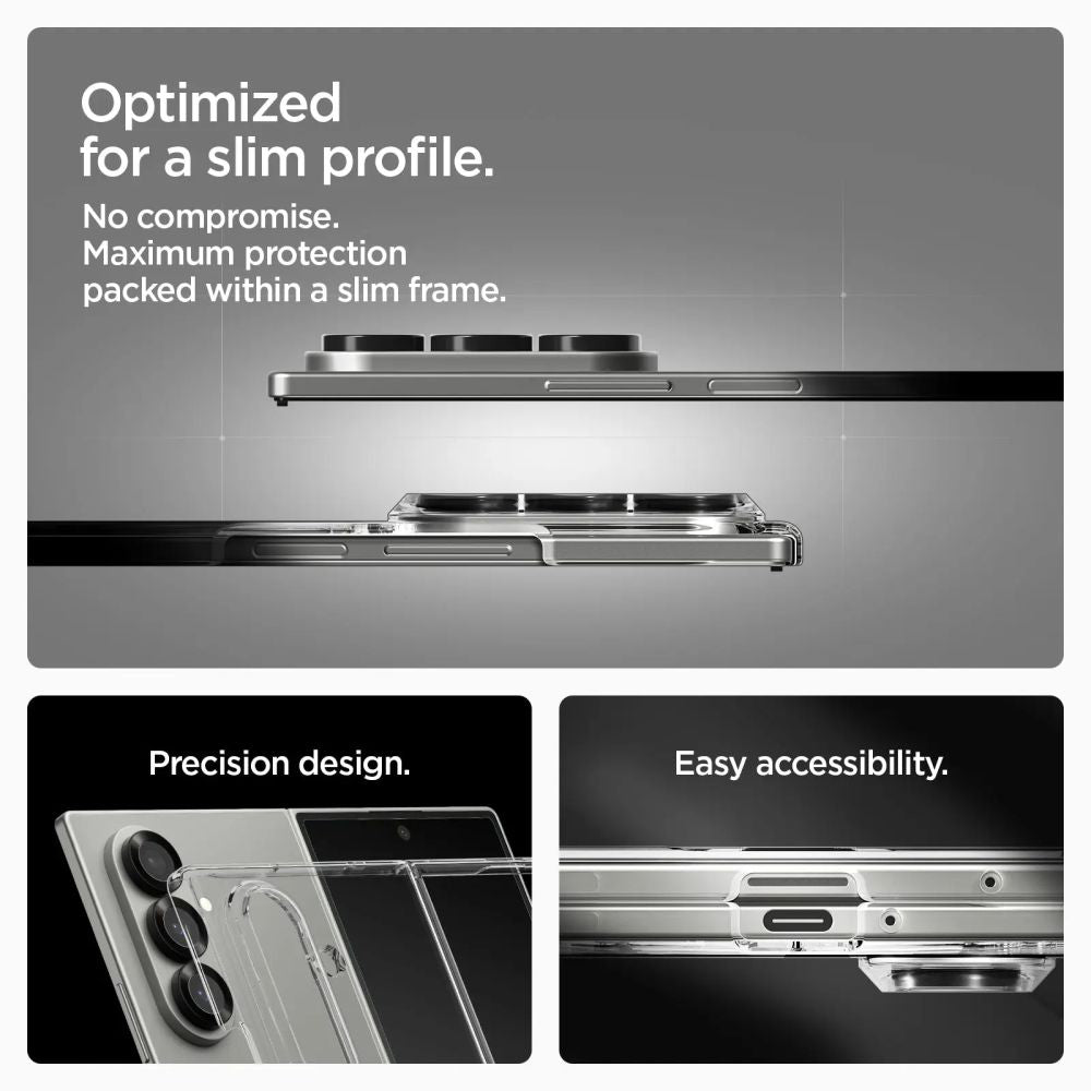 Husa MagSafe pentru Samsung Galaxy Z Fold7 F966, Spigen, Air Skin, Transparenta ACS09545