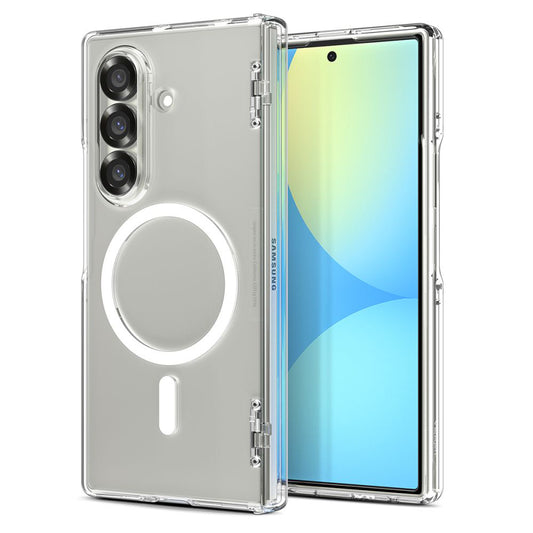 Husa MagSafe pentru Samsung Galaxy Z Fold7 F966, Spigen, Ultra Hybrid Pro, Transparenta