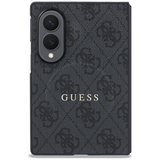 Husa MagSafe pentru Samsung Galaxy Z Fold8 F971, Guess, 4G Leather Classic, Neagra