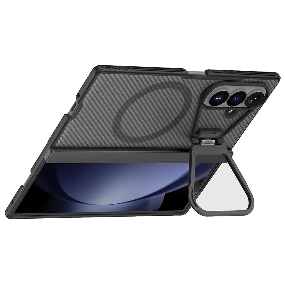 Husa MagSafe pentru Samsung Galaxy Z Fold8 Ultra F976, Nillkin, CamShield Pro with Transparent Lens Cover, Neagra Transparenta