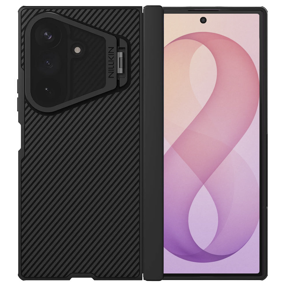 Husa MagSafe pentru Samsung Galaxy Z Fold8 Ultra F976, Nillkin, CamShield Prop with Transparent Black Lens Cover, Neagra