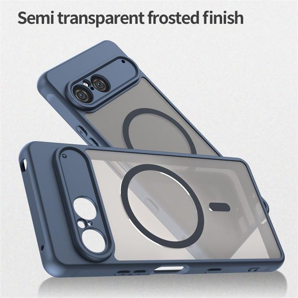 Husa MagSafe pentru Sony Xperia 10 VII, Techsuit, HaloFrost II, Bleumarin