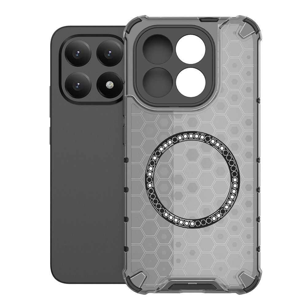 Husa MagSafe pentru Xiaomi 15T, Techsuit, HoneyComb Shield, Neagra
