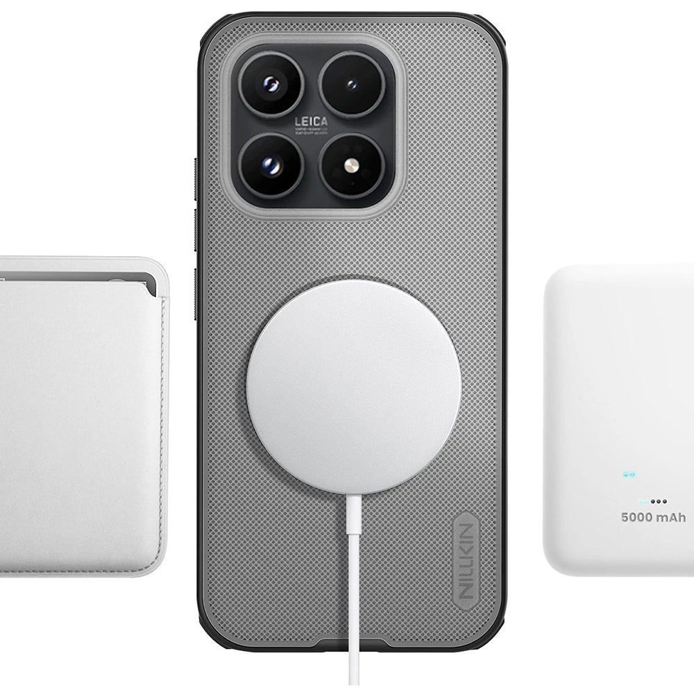 Husa MagSafe pentru Xiaomi 17, Nillkin, Super Shield Pro, Neagra Transparenta Satinata