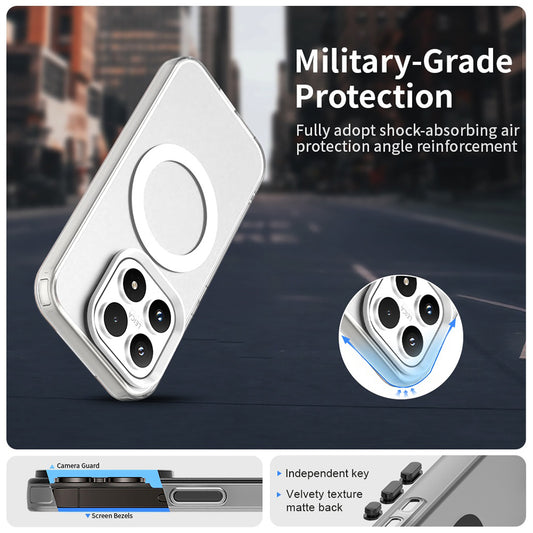 Husa MagSafe pentru Xiaomi 17, Techsuit, CandyCase, Alba