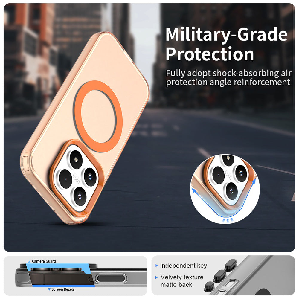 Husa MagSafe pentru Xiaomi 17, Techsuit, CandyCase, Portocalie