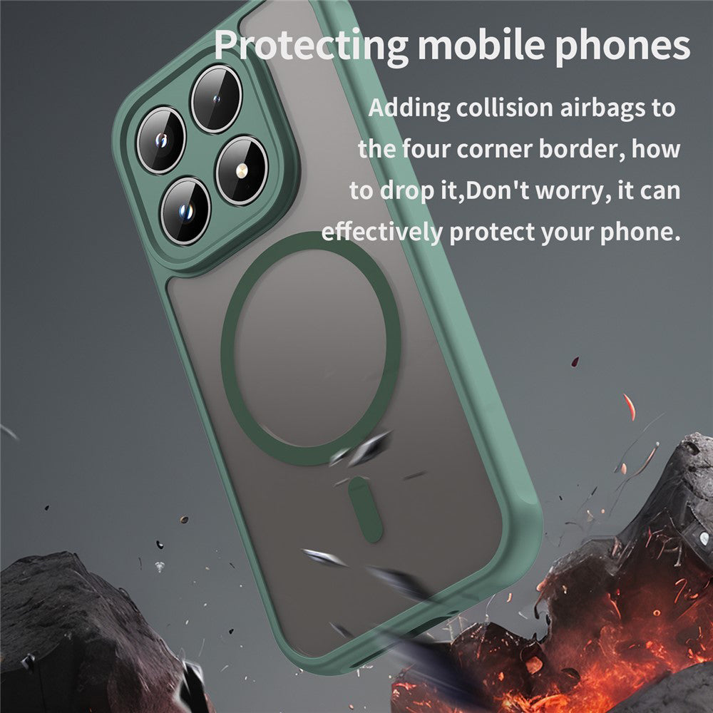 Husa MagSafe pentru Xiaomi 17, Techsuit, HaloFrost II, Verde