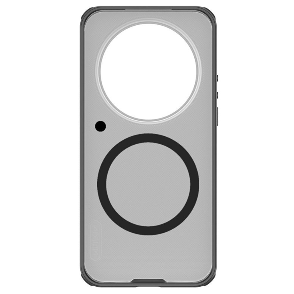 Husa MagSafe pentru Xiaomi 17 Ultra, Nillkin, Super Shield Pro, Neagra Transparenta Satinata