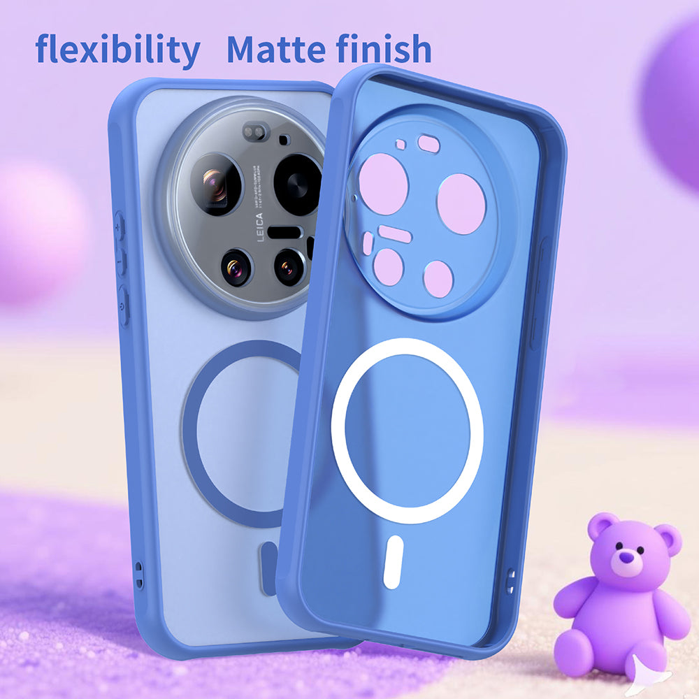 Husa MagSafe pentru Xiaomi 17 Ultra, Techsuit, HaloFrost II, Albastra