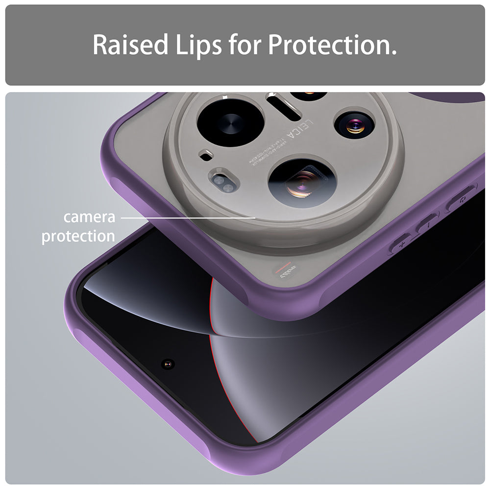 Husa MagSafe pentru Xiaomi 17 Ultra, Techsuit, HaloFrost II, Mov
