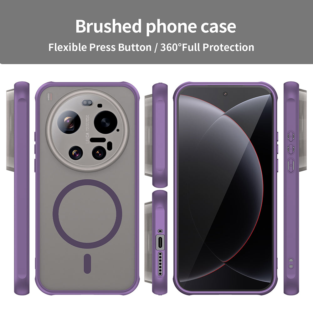 Husa MagSafe pentru Xiaomi 17 Ultra, Techsuit, HaloFrost II, Mov
