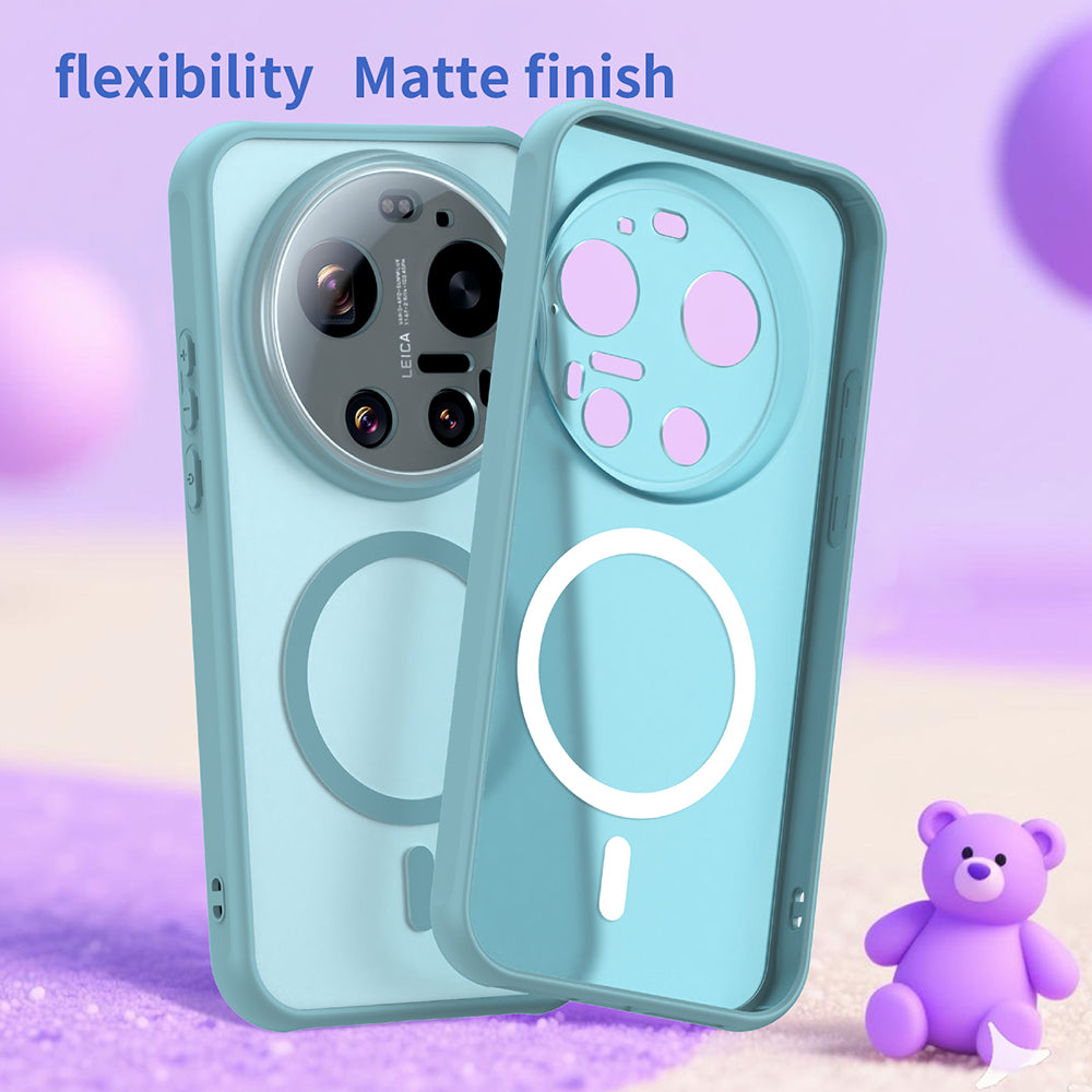 Husa MagSafe pentru Xiaomi 17 Ultra, Techsuit, HaloFrost II, Verde Deschis