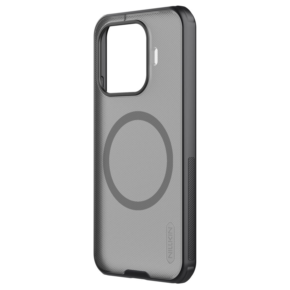 Husa MagSafe pentru Xiaomi 17T, Nillkin, Super Shield Pro, Neagra Transparenta Satinata