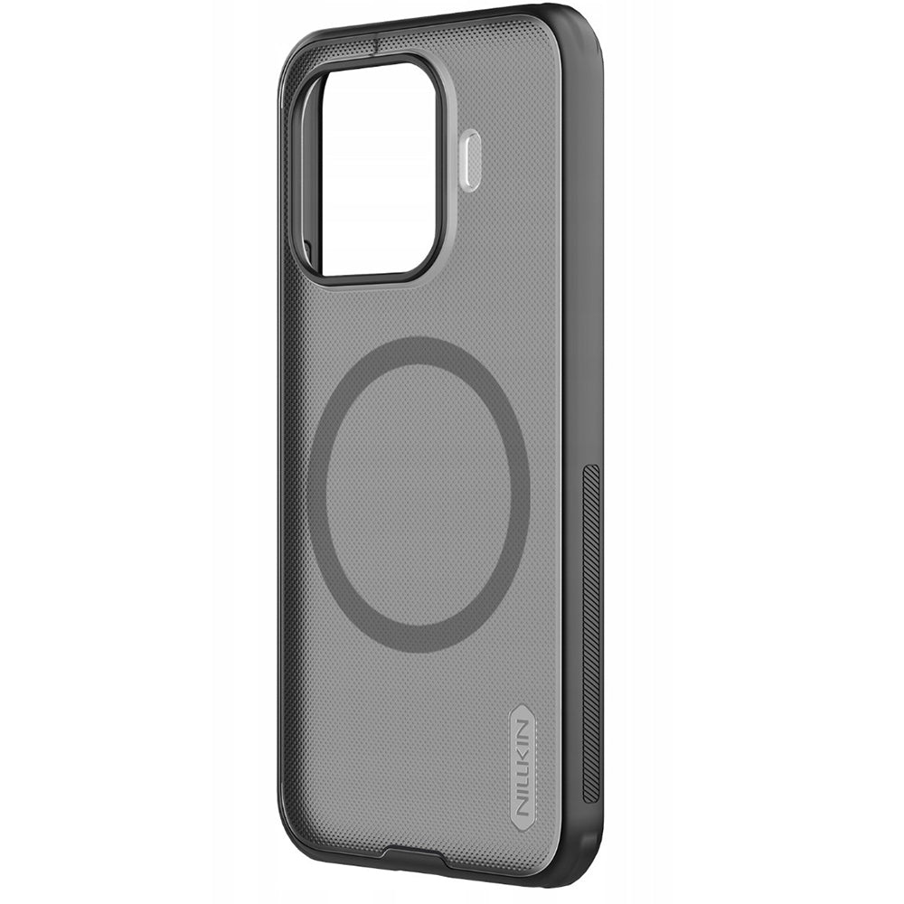 Husa MagSafe pentru Xiaomi 17T Pro, Nillkin, Super Shield Pro, Neagra Transparenta Satinata