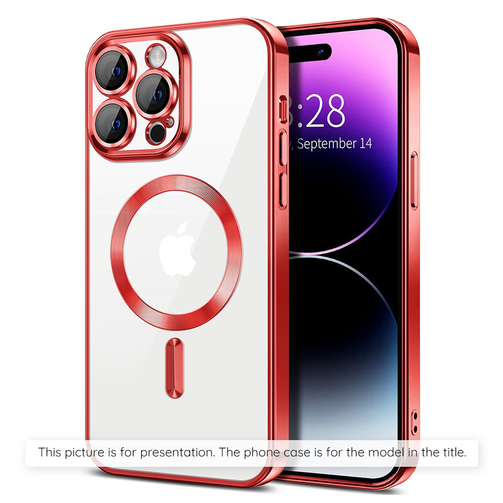 Husa MagSafe pentru Xiaomi 17T, Techsuit, Luxury Crystal, Rosie