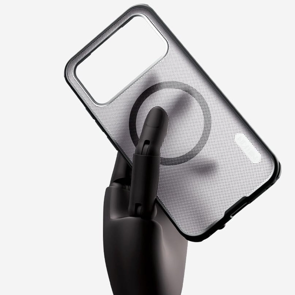 Husa MagSafe pentru Xiaomi Poco F8 Pro, Nillkin, Super Shield Pro, Neagra Transparenta Satinata