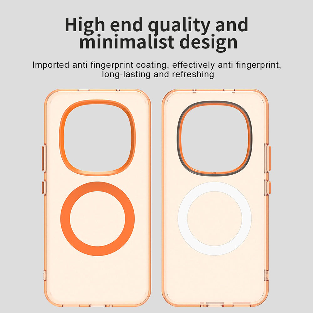 Husa MagSafe pentru Xiaomi Poco M8 Pro / Redmi Note 15 Pro+ 5G, Techsuit, CandyCase, Portocalie