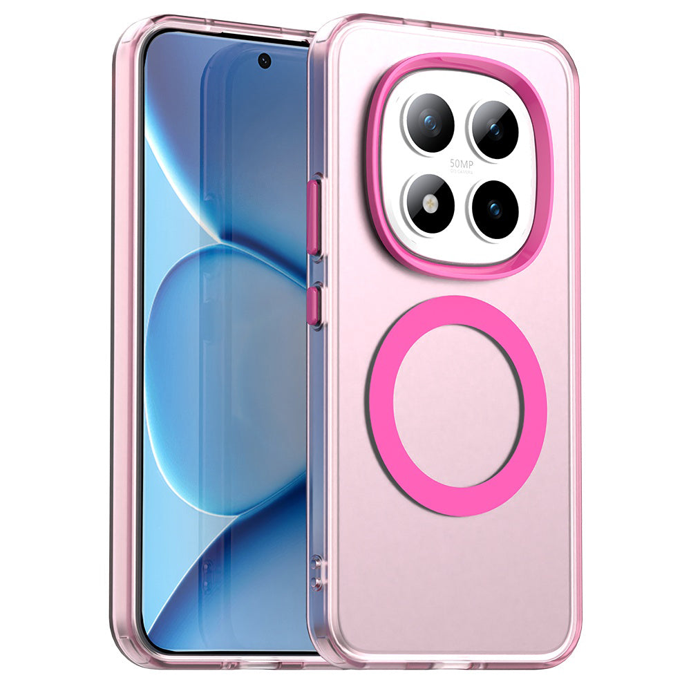 Husa MagSafe pentru Xiaomi Poco M8 Pro / Redmi Note 15 Pro+ 5G, Techsuit, CandyCase, Roz