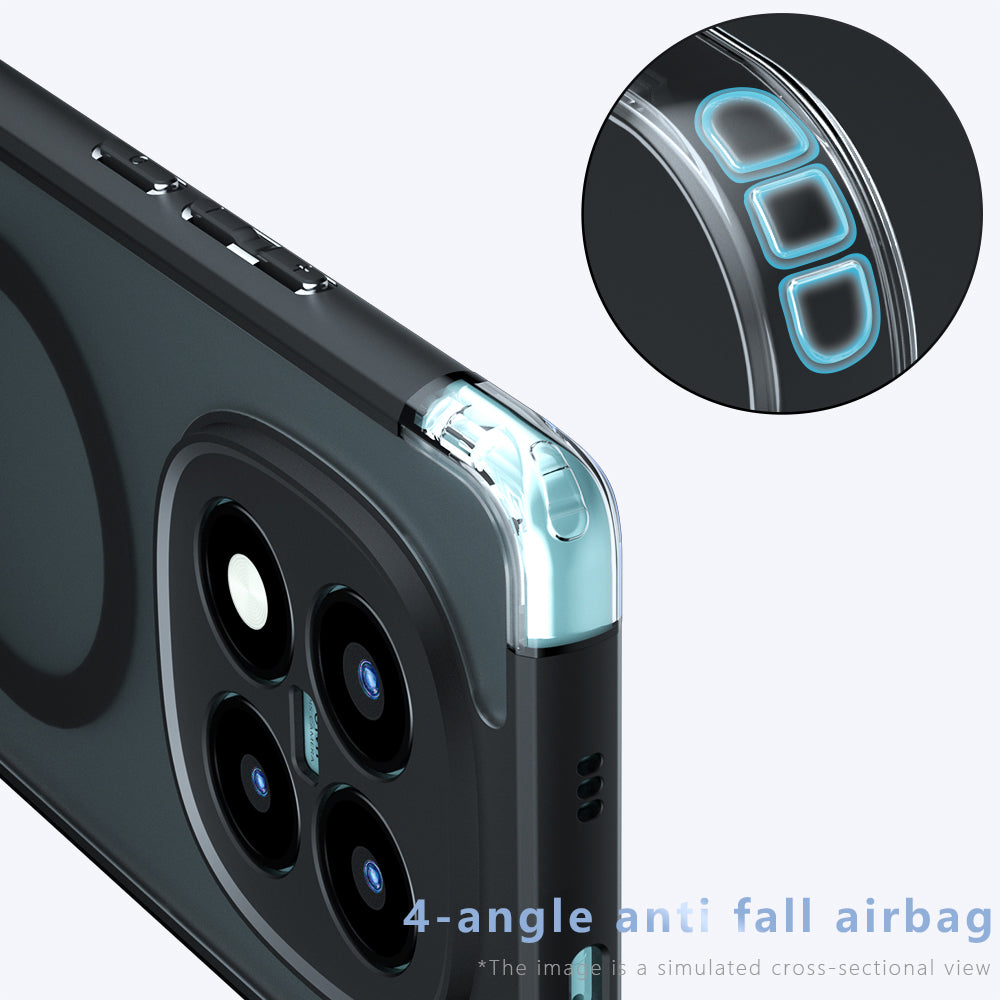 Husa MagSafe pentru Xiaomi Poco M8 Pro / Redmi Note 15 Pro+ 5G, Techsuit, PureFrost, Neagra Satinata