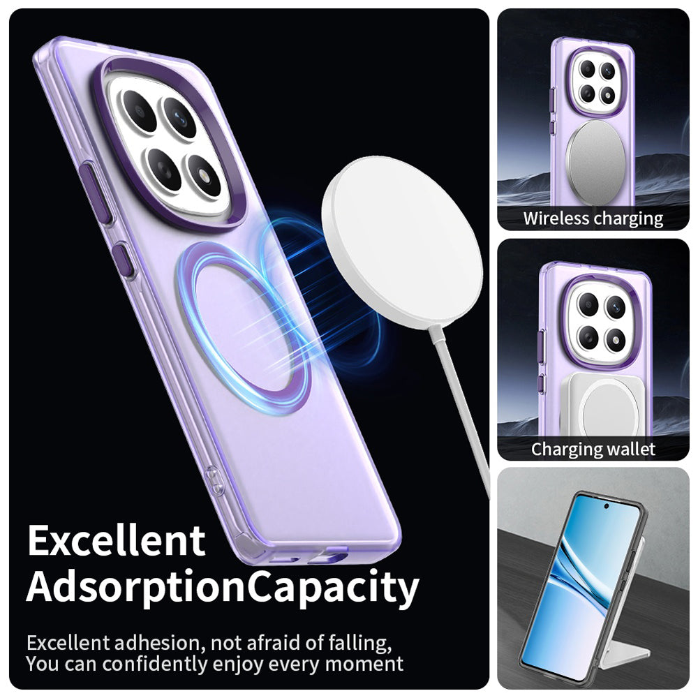 Husa MagSafe pentru Xiaomi Poco M8 / Redmi Note 15 5G / Note 15 4G, Techsuit, CandyCase, Mov