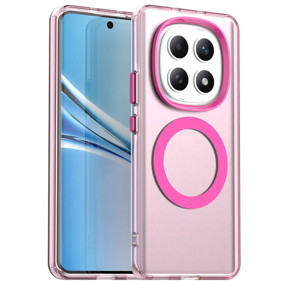 Husa MagSafe pentru Xiaomi Poco M8 / Redmi Note 15 5G / Note 15 4G, Techsuit, CandyCase, Roz