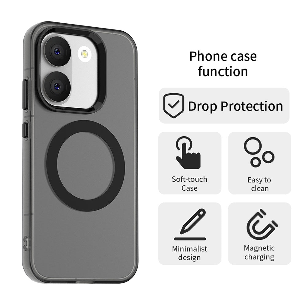 Husa MagSafe pentru Xiaomi Poco X8 Pro, Techsuit, CandyCase, Neagra