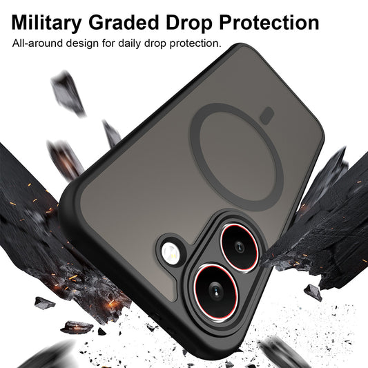 Husa MagSafe pentru Xiaomi Poco X8 Pro, Techsuit, HaloFrost II, Neagra