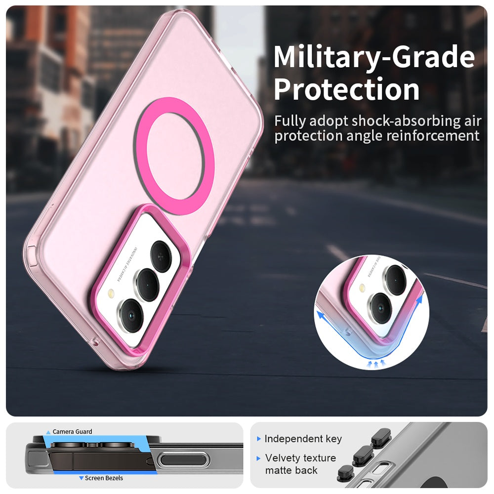 Husa MagSafe pentru Xiaomi Redmi 15 5G / 15 4G, Techsuit, CandyCase, Roz