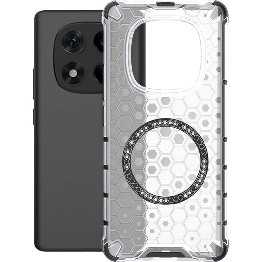 Husa MagSafe pentru Xiaomi Redmi Note 14 Pro 4G, Techsuit, HoneyComb Shield, Alba
