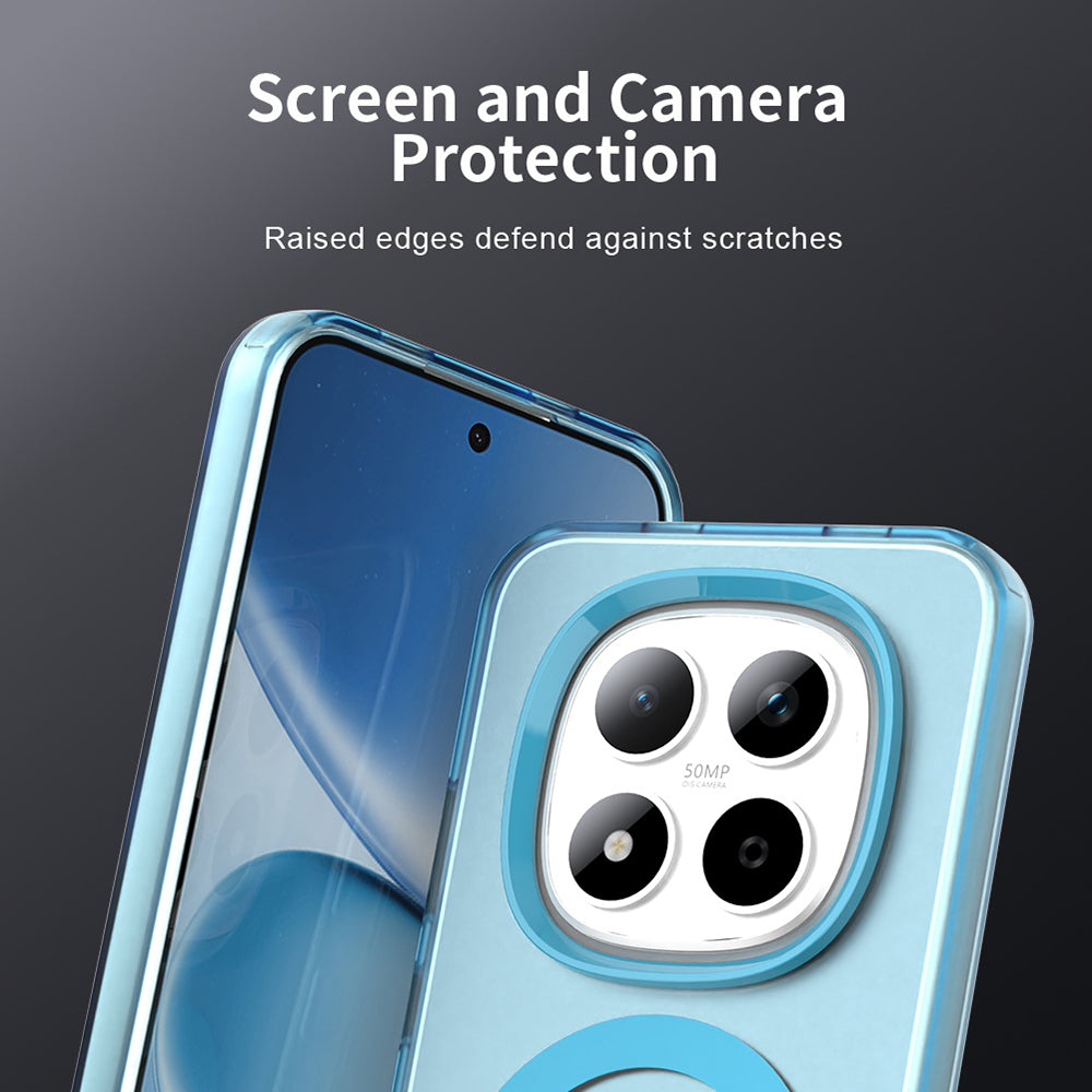 Husa MagSafe pentru Xiaomi Redmi Note 15 Pro 5G, Techsuit, CandyCase, Albastra