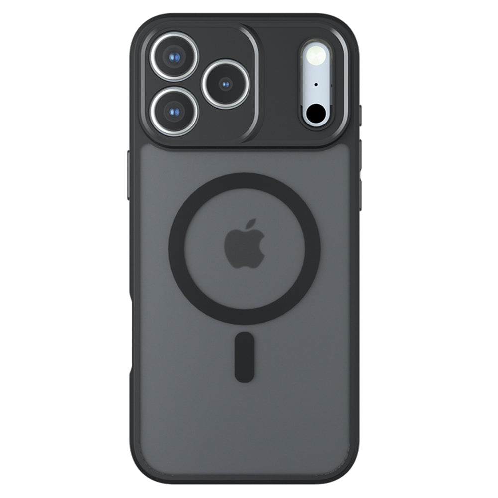 Husa MagSafe pentru Apple iPhone 17 Pro, Techsuit, PureFrost, Neagra Satinata